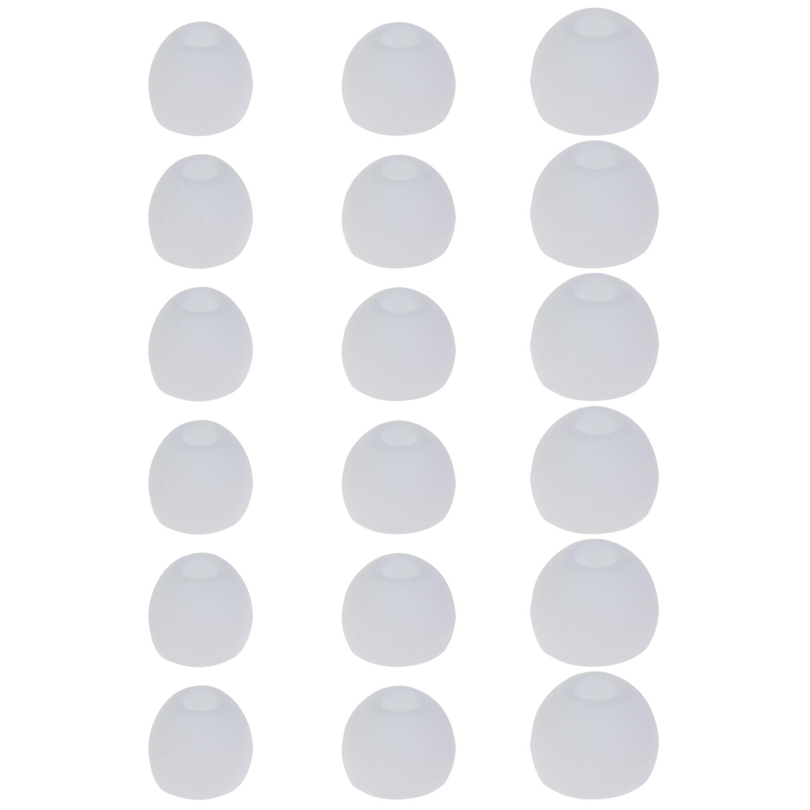 

18 шт. сменные силиконовые вкладыши для наушников-вкладышей с насадкой 3,8–4,2 мм, маленькие, средние, большие, S/M/L белый