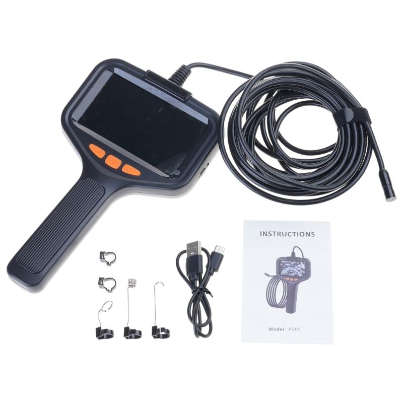 1080P High Resolution Inspection Camera 4.3 Inch Screen Easy Carry Borescope for Automotive Machinery Maintenance