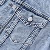 Women's Slim Fit Denim Jacket - Versatile Long Sleeve for Spring and Autumn