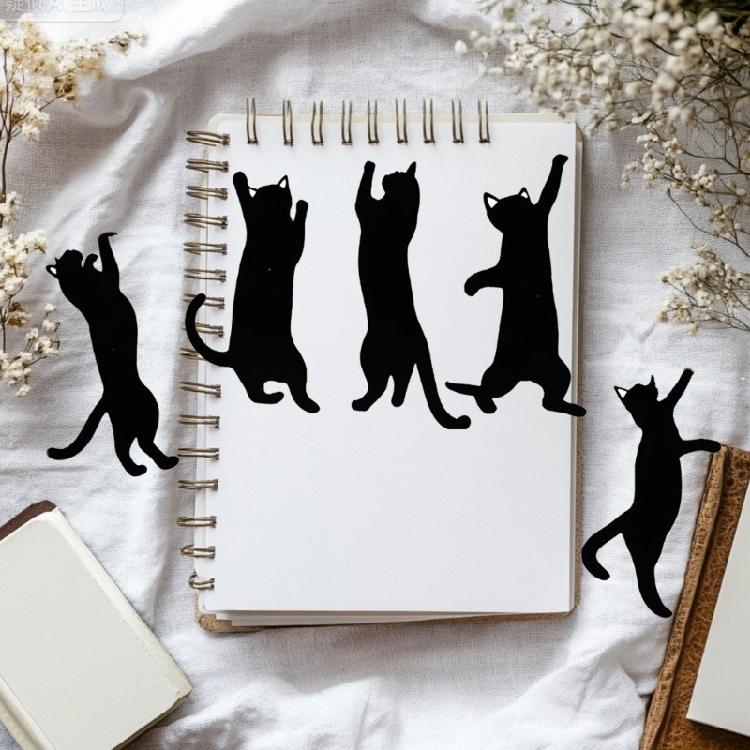 5 Stück Eisen Lesezeichen Verspielte Katzenform Design Buchzubehör für Leser Katzen Buchclips Premium Lesezubehör