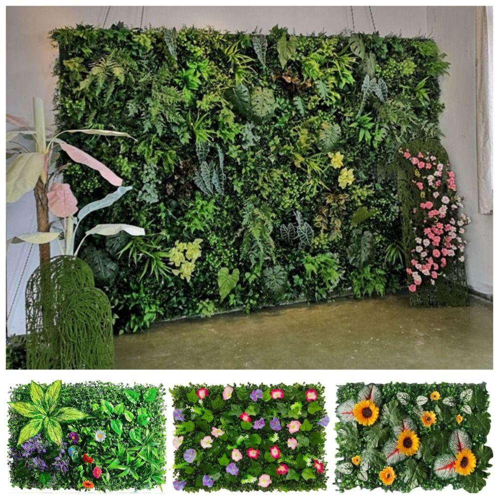 DIY Artificial Eucalyptus Carpet 60*40cm Artificial Fern Grass Living Room