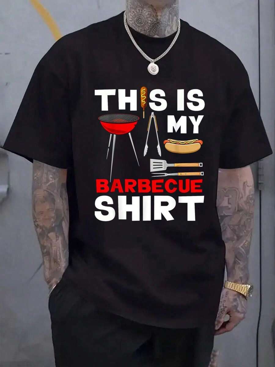 

4Th Of July Shirt This Is My Barbecue Dad Bbq Expert Grill Unisex T Shirt M