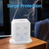Vertical Type Power Strips 12 Outlets Small Design Outlet Tower for Home and Offices Space Saving Plastic Construction