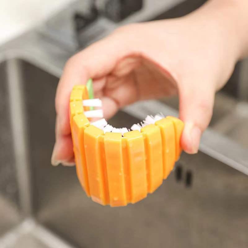 Multifunctional Flexible Cleaning Brush Carrot Brush For Potato Fruits Vegetables Kitchen Bendable Board Gap No Blind Spot Brush