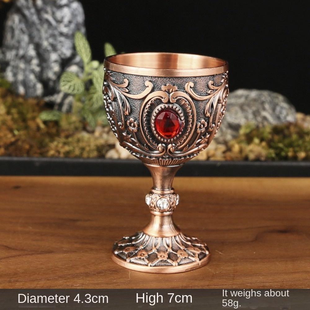 Metal Wine Cup Embossed White Wine Cup New Drink Cup