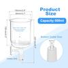 PATIKIL Buchner Funnel, 500ml, Borosilicate Glass with Fine Filter Plate (G2), 24/40 Standard Taper, Internal Joint, Clear, Laboratory Use, 95mm Inner