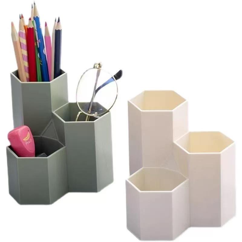 Large Capacity Pen Holder Storage Box Office Desktop Stationery Pen Insert Modern Simple Student Supplies Multifunctional