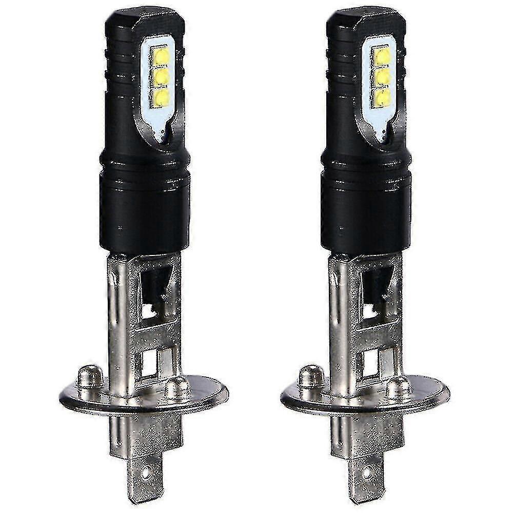 Lampadine LED per Fari H1 Super Luminose 6000K Bianco Kit di Conversione Fascio Alto Basso per Visibilità Migliorata Sicurezza di Guida