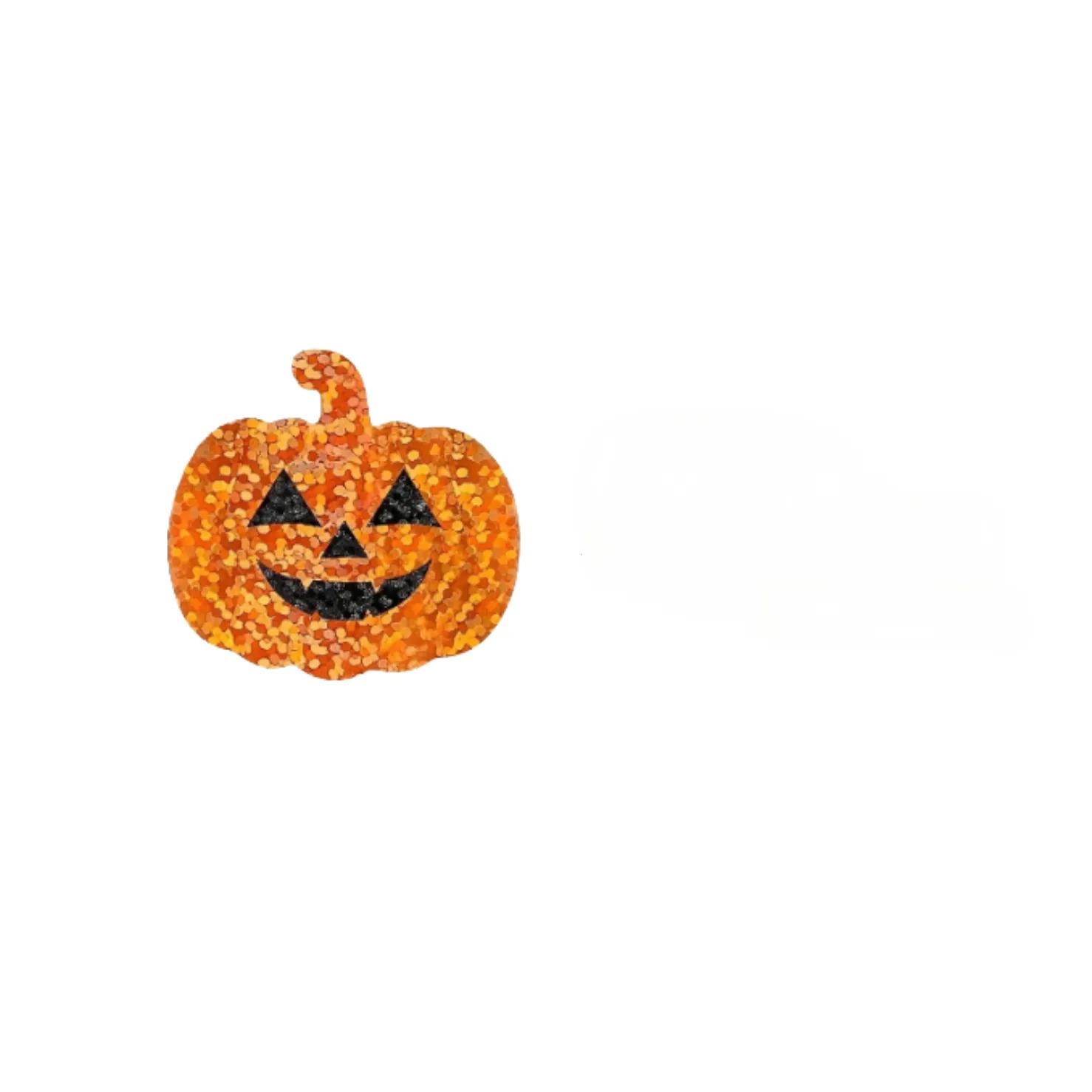 1Roll Of Halloween Pumpkin Stickers - Self-Adhesive Halloween Gift Tags Featuring Spooky Pumpkin And Bat Designs Made Of Durable PP Material For 1Roll