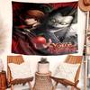 Personalized Name D-Death Note Tapestry, Wall Hanging Tapestry, Pattern Tapestry for Dorm Bedroom Living Room Wall Art Photography Backdrop