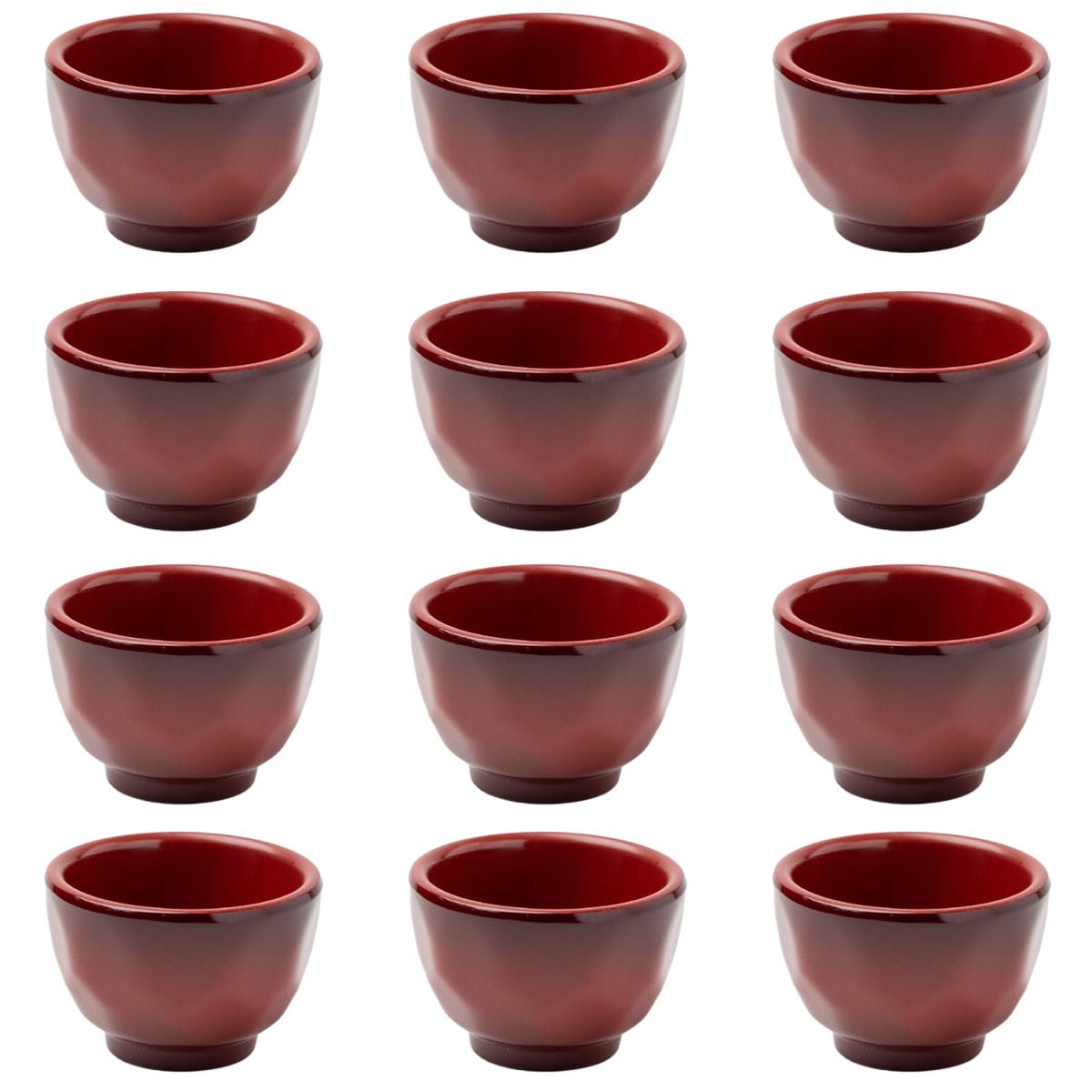 

Thunder Group Set of Ochoko 6cm Wide x 4cm Melamine Dishwasher for Commercial Use 12-Piece (Sake Cups), High, Lacquer-Like Tableware, Safe,