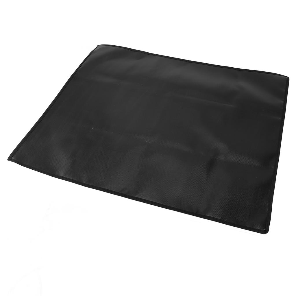 Under Grill Mat Double Sided Rectangular Silicone Fireproof Grill Pad for Fireplace Fire Pit for