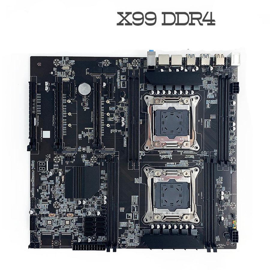 1 X New X99 CPU 2011v3 Dual ATX DDR4 Four Channel LGA PC Motherboard For Desktop