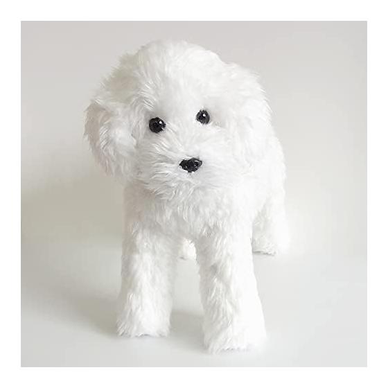 Nini and Kino Plush Dog Realistic Toy Poodle White Realistic Mother s Day Christmas Present Gift