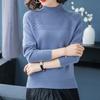 Sweater Women Solid Color Half Turtleneck Pullover for Women In Autumn and Winter Loose and Casual Korean - Style Knitted Sweater