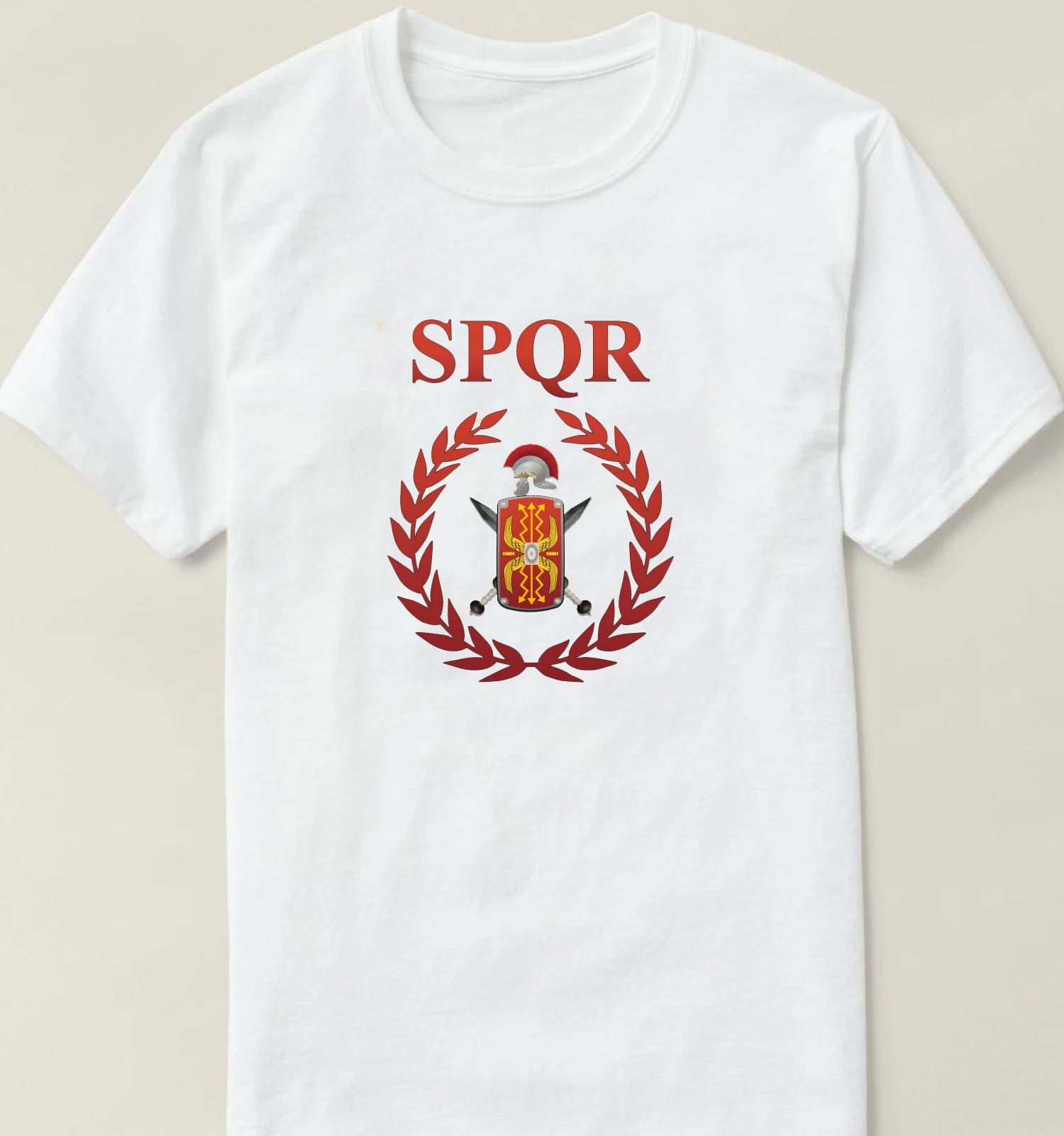 SPQR Roman Legionary Armaments  Spqr Roman Legion TShirt Summer Cotton Short Sleeve ONeck Mens T Shirt New S3XL S