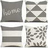 Cushion Cover 45x45 Cm Square Geometric Modern Gray Decorative Cushion Cover for Pillows Living Room Sofa Home Decor