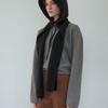 STEP AROUND Knit Hooded Scarf_BLACK