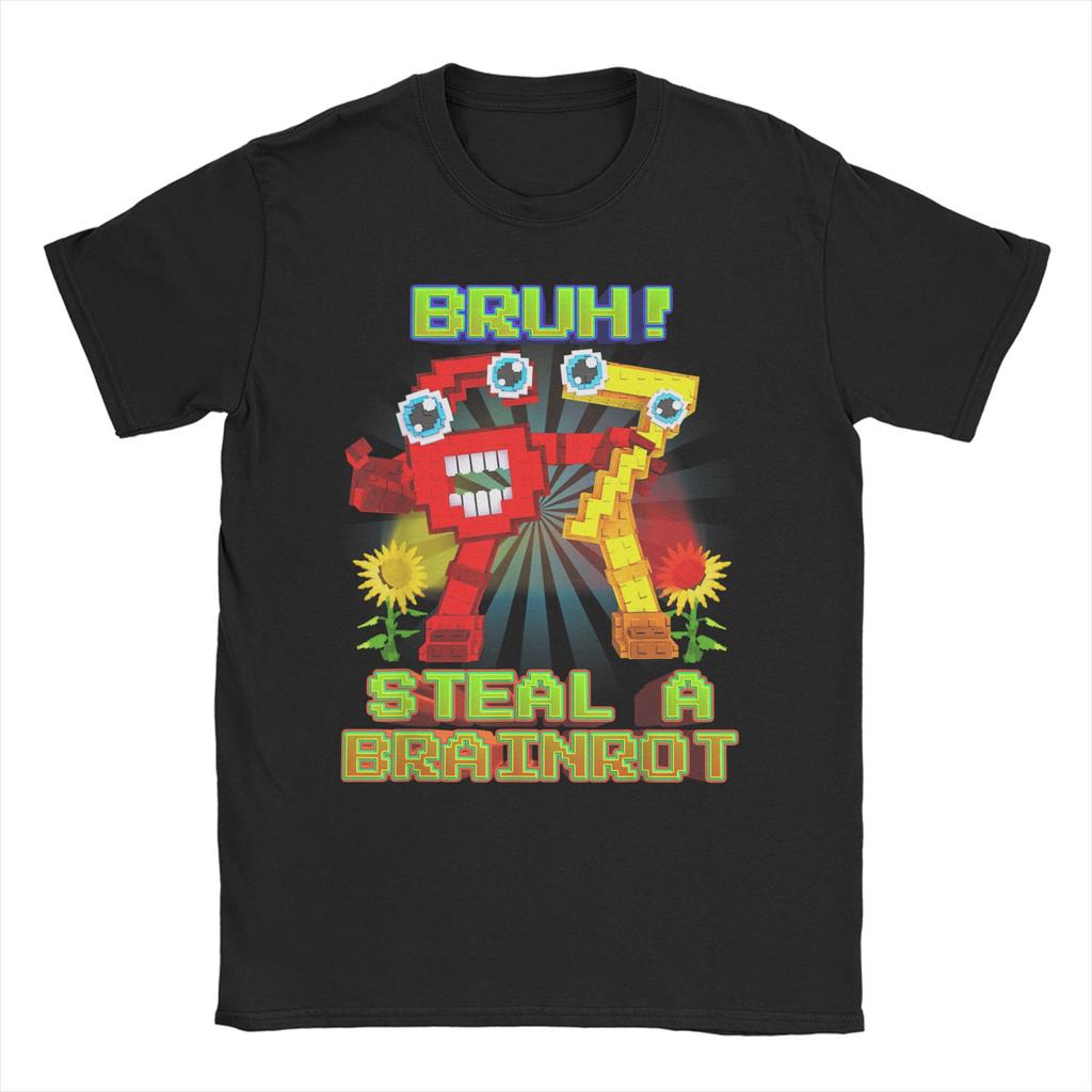 Men Women TShirt Steal a Brainrot Six Seven 67 Italian Brainrot Gaming  Funny Cotton Tees Short Sleeve  T Shirts Tops Big Size