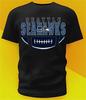 Seattle Seahawks Ball Distressed Shirt Sizes From Youth To Adult 6XL
