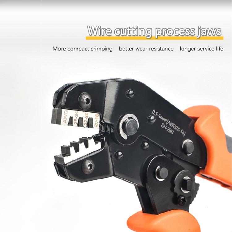 SN-28B Pin Crimper Hand Tool for Connectors Terminals Line Pressing Pliers