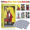 English Tarot Cards Classic Tarot Cards Deck Travel Tarot Card Board Game Power Deck with Guide