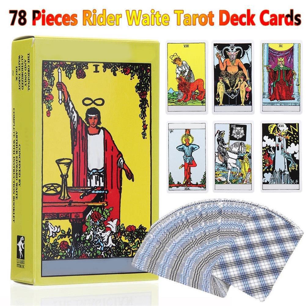 English Tarot Cards Classic Tarot Cards Deck Travel Tarot Card Board Game Power Deck with Guide