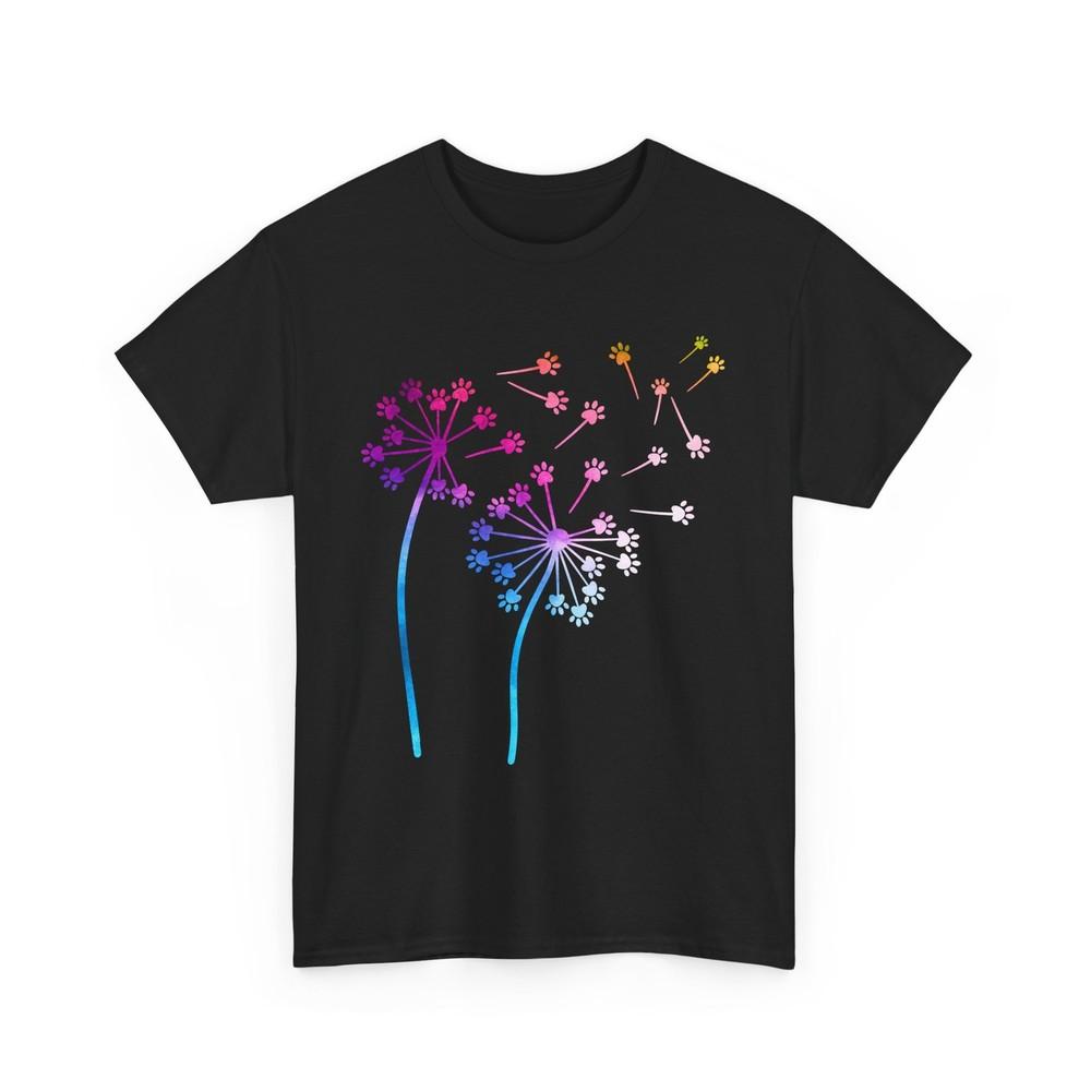 Dogs Dandelion Paw Pet Shirt, Pet Animals Dogs Lovers Women Men Shirt