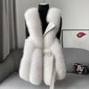 Imitation fur vest women's 2 winter wear thickened imitation fox fur vest jacket fashionable and light