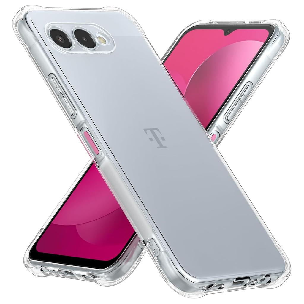 Flexible TPU Airbag Shockproof Transparent Phone Case for T-Mobile Revvl 8 Pro 5G Protective Cover Frame