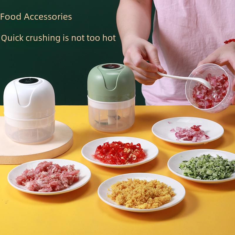 Compact Electric Garlic Grinder & Peeler for Kitchen