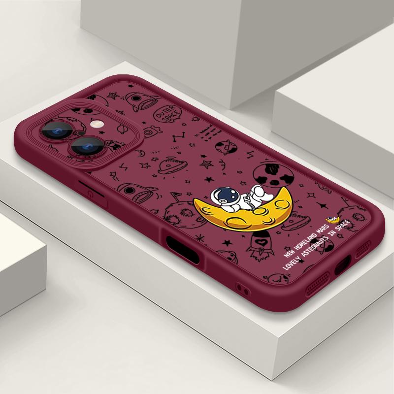 

Мягкий ТПУ чехол-накладка для iPhone 16 Pro Max 15 14 13 12 11 XR 8 iPhone 8 / 7 / SE 2 / SE 3 вино красного