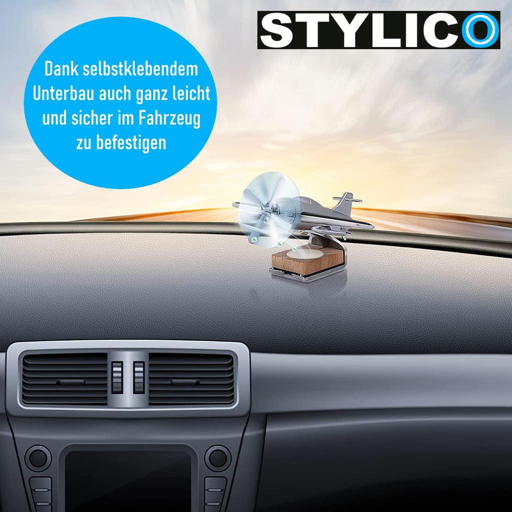 STYLICO Auto Lufterfrischer Flugzeug Parfüm Solar Raumduft mit Aroma