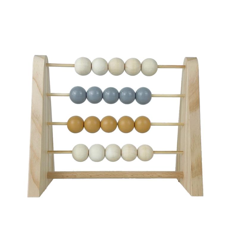 Wooden Abacus Calculating Beads Baby Children Kids Early Learning Educational Toys Nordic-Style Natural Child Room Decor