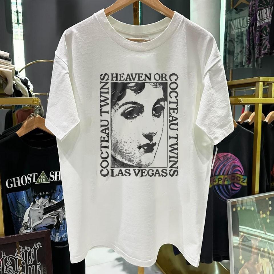 Cocteau twins Heaven or Las Vegas vtg white t-shirt QT5439 Unisex T-Shirt XL