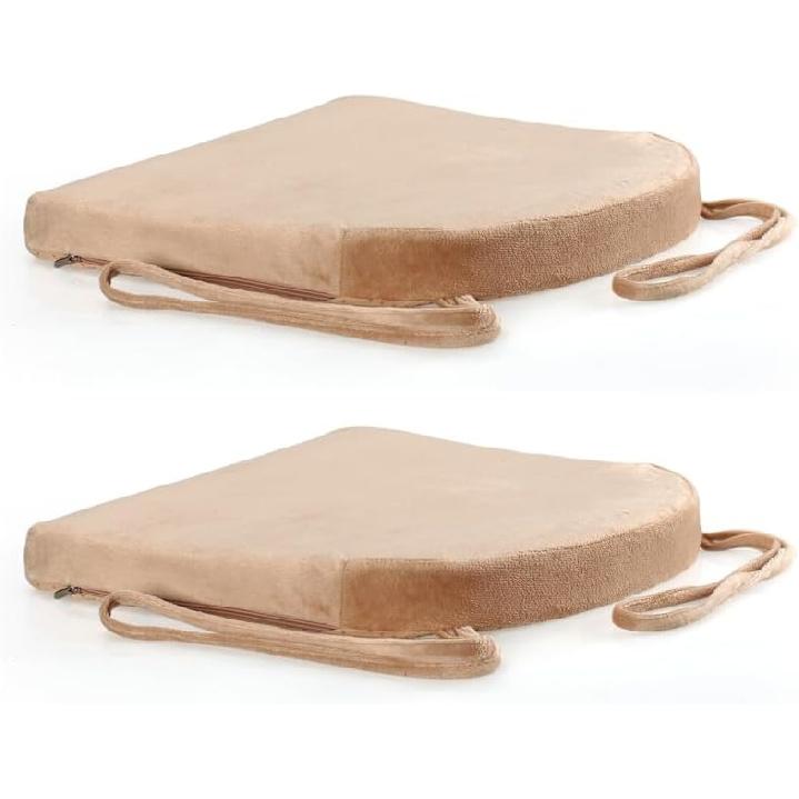 Augld 14x14 Metal Chair Cushion Set of 2 Memory Foam School Chair Cushion Small U Shape Seat Cushion Navy