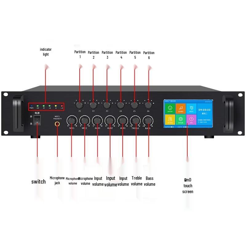 LINGSHENG Bluetooth Public Address Amplifier & Speaker System CN Plug (adapter Included)