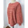 Spring and Autumn New Floral Yarn Pullover Casual Versatile Casual Round Neck Knitted Sweater Top for Women