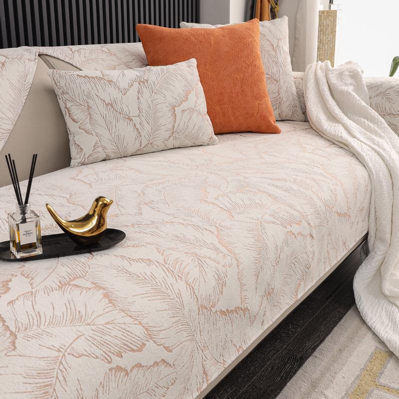 Kratzfester Sofa-Rückenhandtuch Chenille Leichter Luxus Sofakissen Vier Jahreszeiten Universal Sofa-Handtuch Sofaüberwurf Stoff Komplett umhüllter Überzug