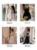 Darling Black Spaghetti Strap Bowknot Dress: Women's Sensual Design Long Skirt