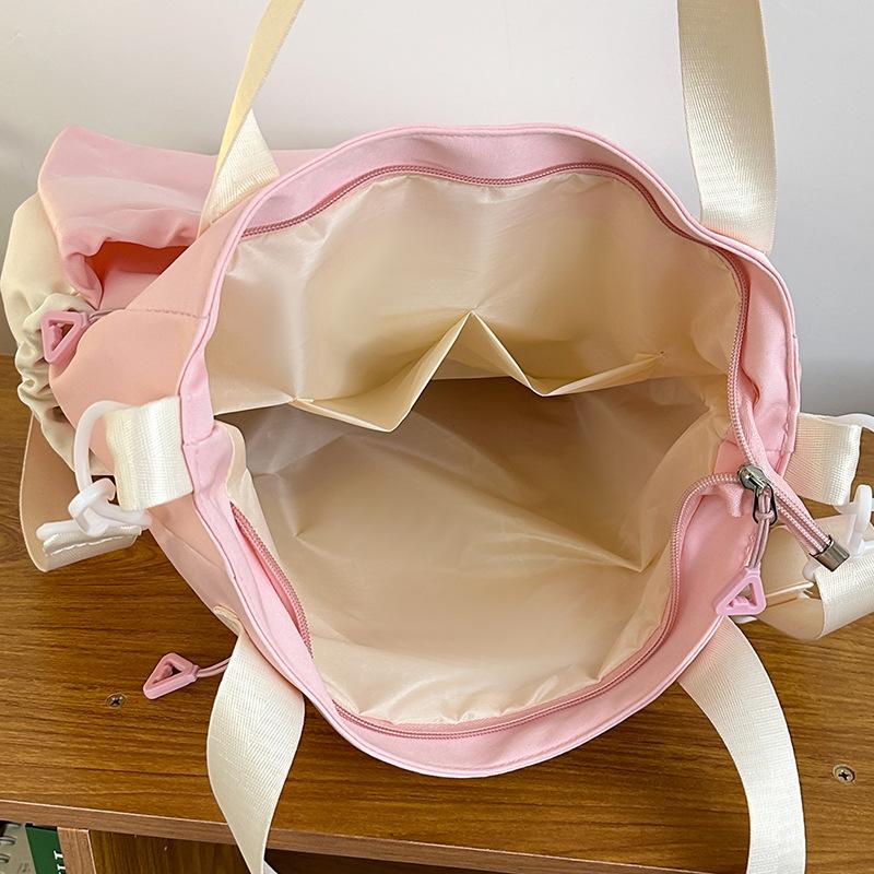 School Bag 2025 New Korean Version Large-capacity Student Make-up Bag Simple Leisure College Style Handbag Versatile Backpack