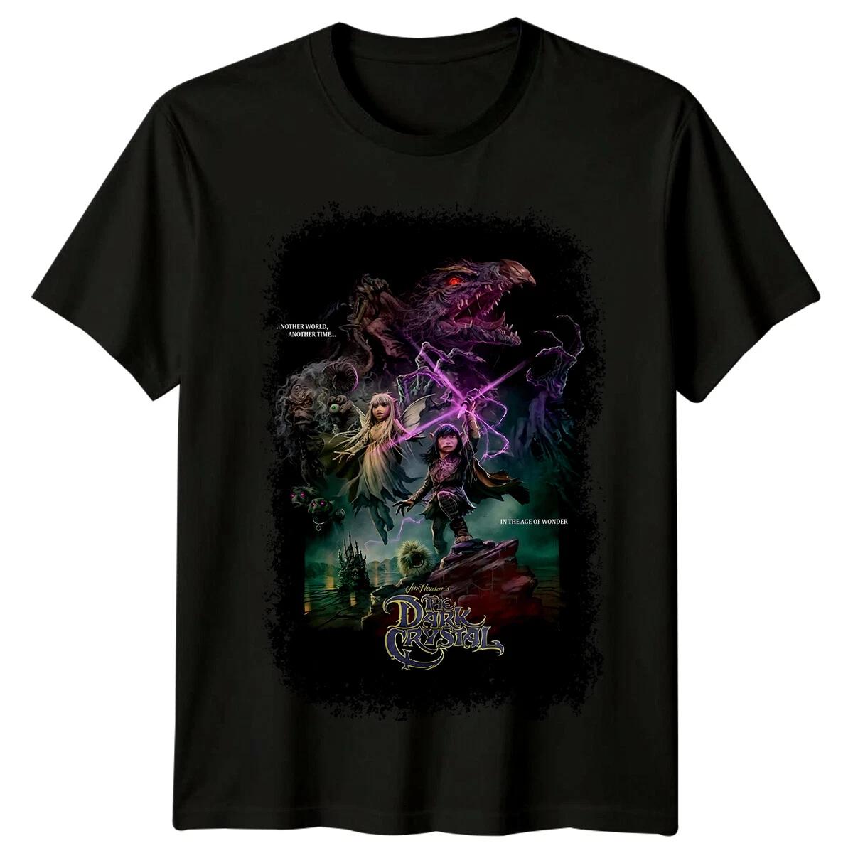 

ZX Summer Hot Sale The Dark Crystal 1982 Movie Poster Inspired Tshirt Retro 80s Tee Mens Round Neck Tshirt 4XL