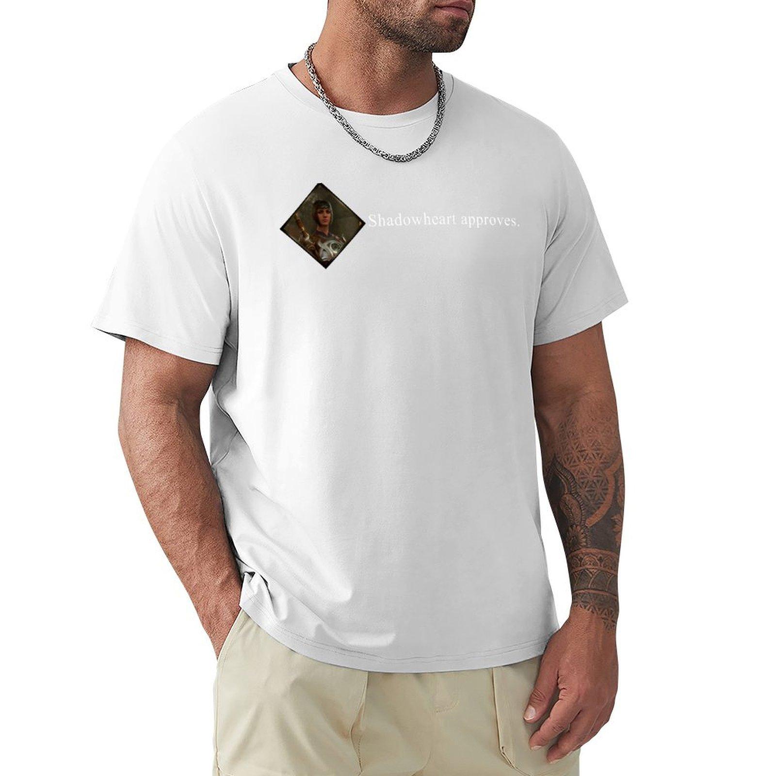 Shadowheart Approves Tshirt Outdoor Work Short Sleeve Top S