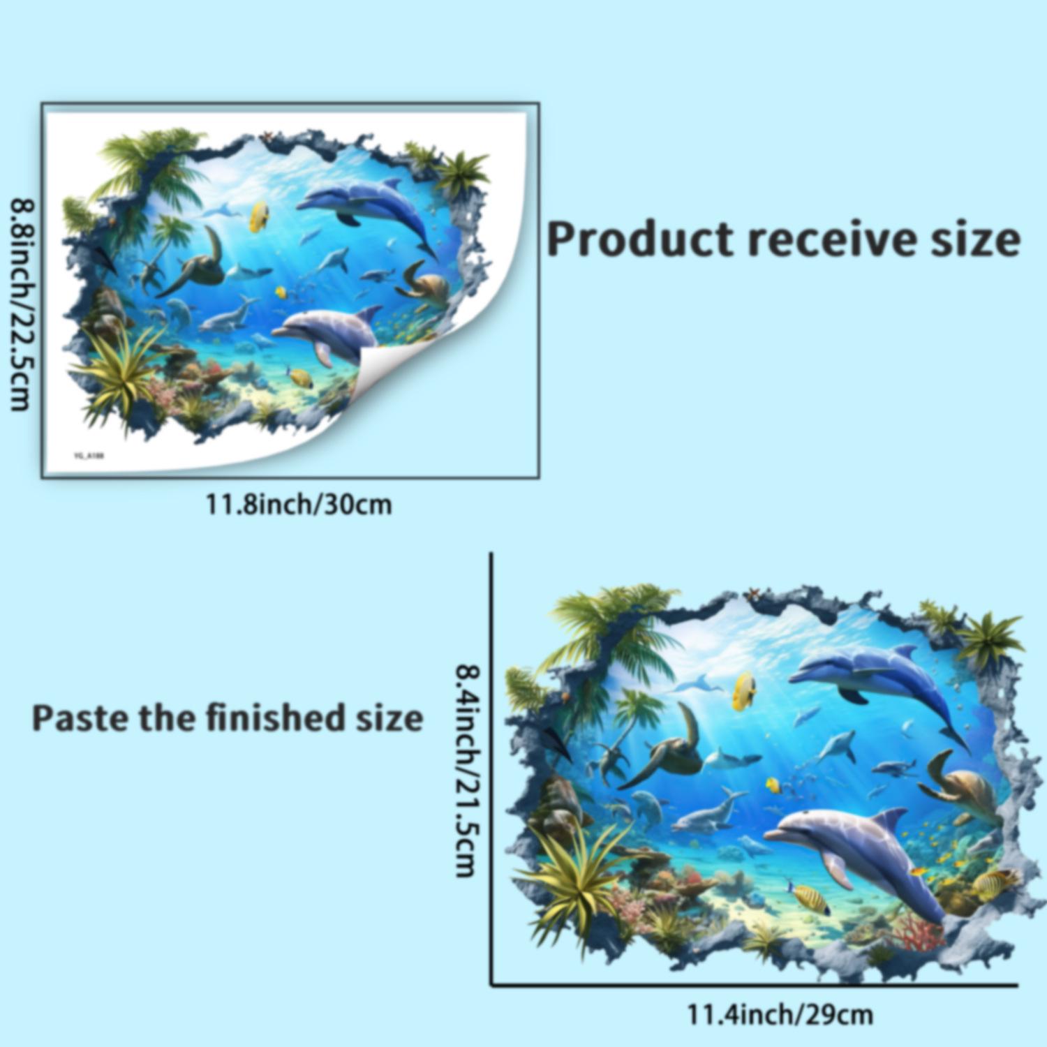 

Светящиеся наклейки на стену «Подводные существа» для декора детской комнаты