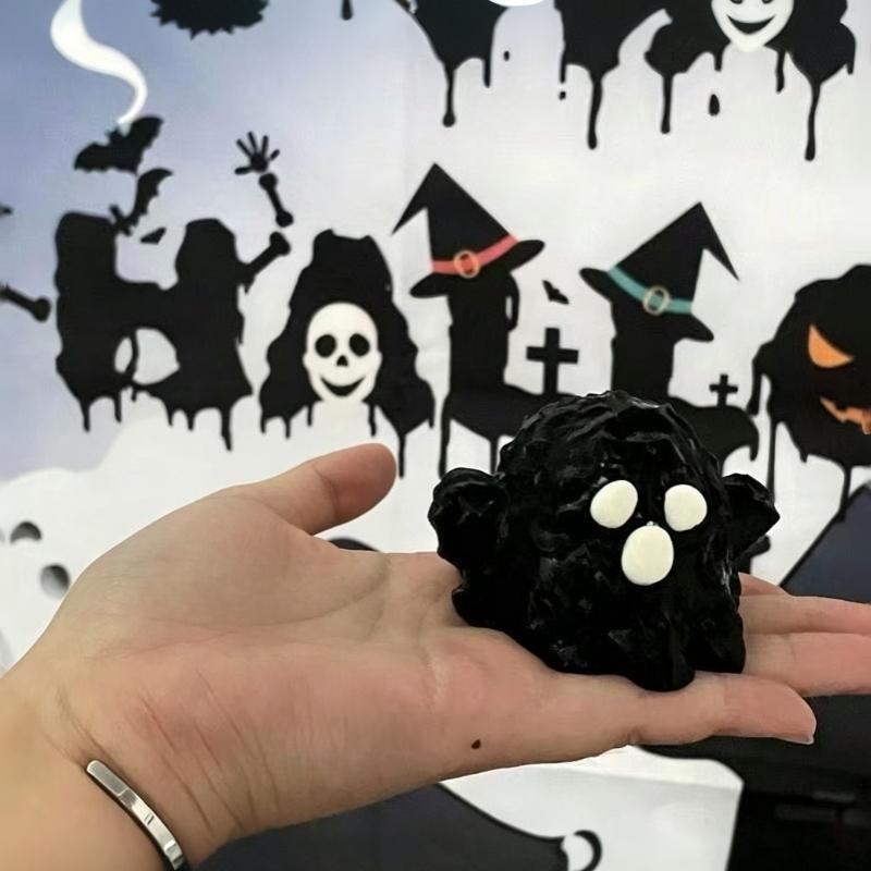 Halloween Ghost Squeezable Toy Slow Rising Soft Little Spooky Phantom Squeeze Stress Relief Fidget Toy Anti Anxiety Sensory