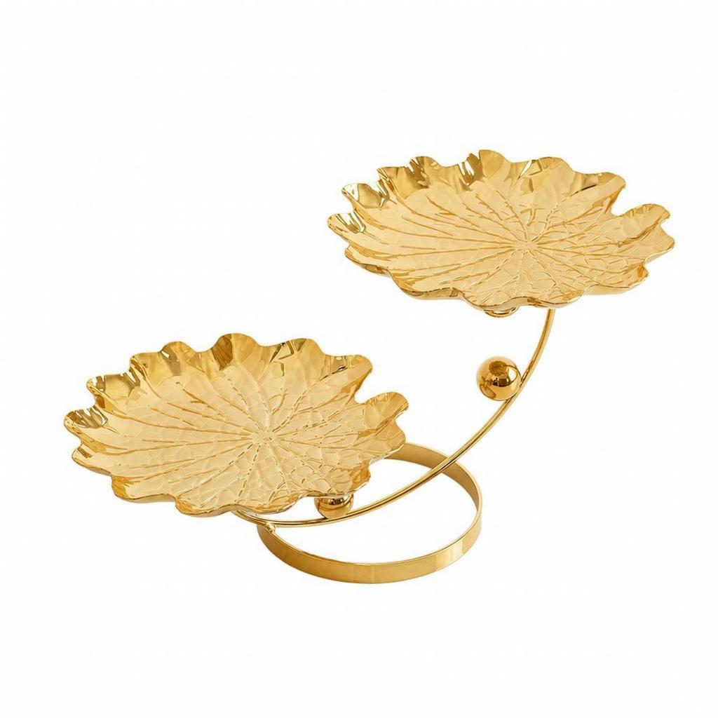 Leaf Tray with Stand Stylish Leaf-Shaped Versatile for Entry Table