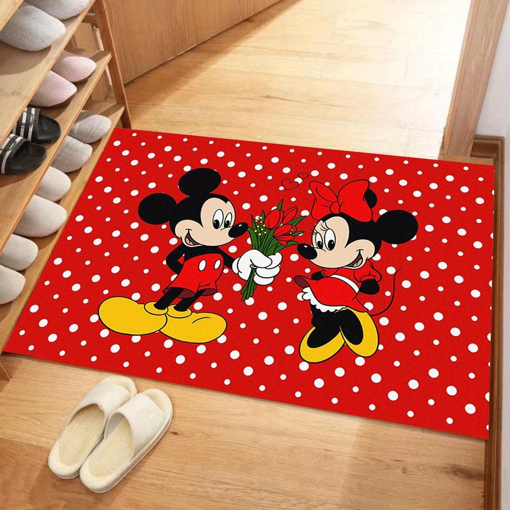 1 szt. Dywanik z Myszką Miki, Dywanik do Pokoju Dziecięcego i Sypialni, Trwały, Odporny na Plamy i Łatwy do Czyszczenia, Salon