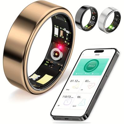 Smart Ring for Men Women, Activity and Fitness Tracker with Steps, Calories, Sleep Tracking, Exercise Monitoring for IPhone Android, Smart Rings