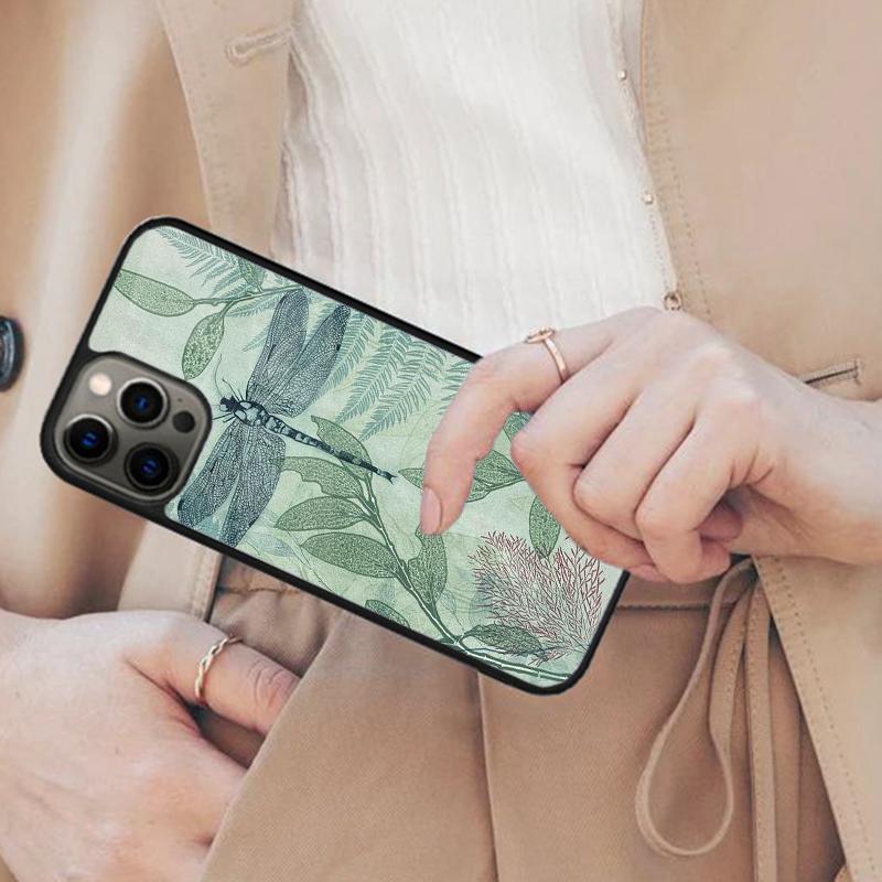 Libellen-Insektenmuster Magnetische Handyhülle Für APPLE iPhone 17 Air 16 14 13 12 Pro Max 15 Plus Laden Mit MagSafe Hülle