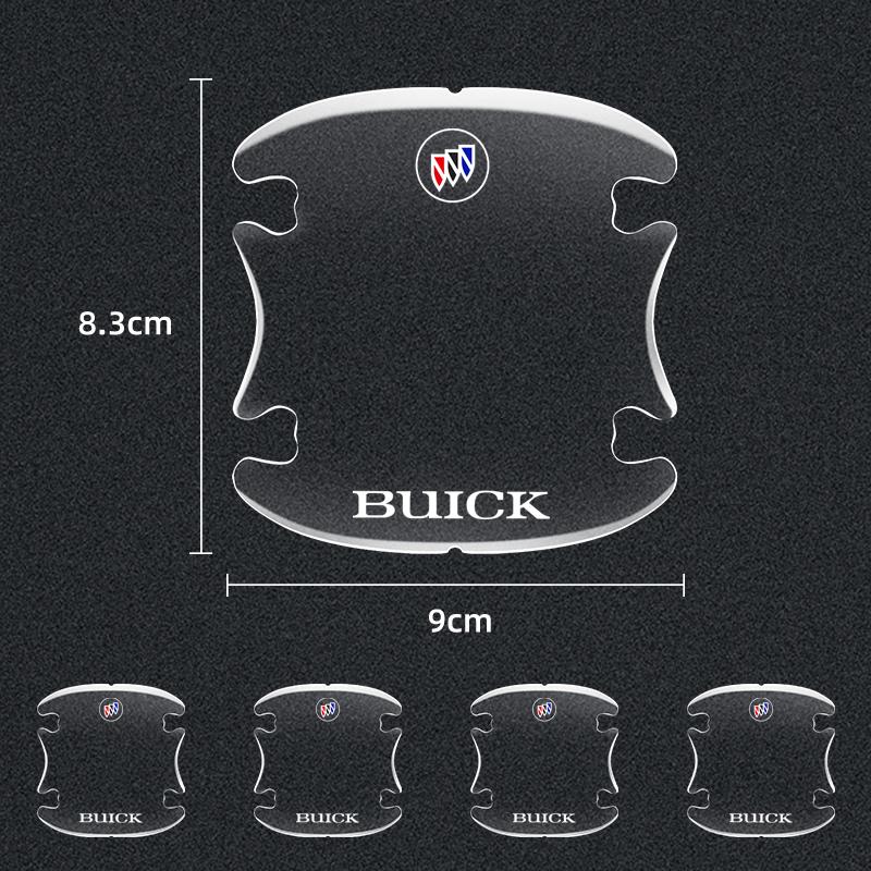 4pcs Car Door Handle Bowl Transparent Sticker For Buick Century Excelle XT Envision Excelle GT Verano LaCrosse Encore Enclave
